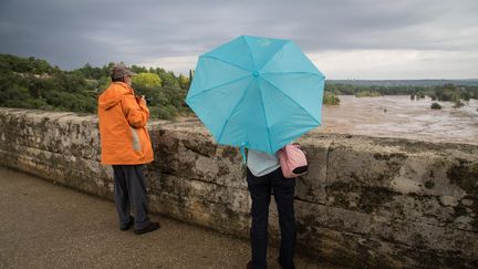 Le site du Pont du Gard, pres de Remoulins (Gard), le 10 octobre 2014.&nbsp; (MAXPPP)