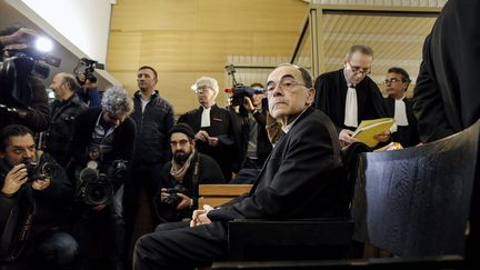 Le cardinal Philippe Barbarin, le 7 janvier 2018, au premier jour de son procès devant le tribunal correctionnel de Lyon. (MAXPPP)