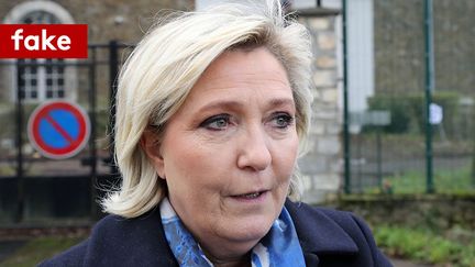 Marine Le Pen, la présidente du Front national&nbsp;le 16 janvier 2018. (JACQUES DEMARTHON / AFP)