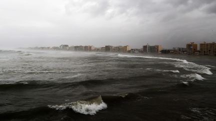 La tempête Gloria a touché les plages de Canet-en-Roussillon (Pyrénées-Orientales) mardi 21 janvier 2020. (MAXPPP)