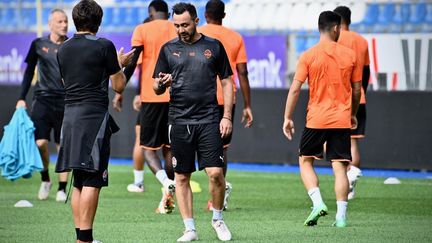 Roberto De Zerbi et le Shakhtar Donetsk se présentent face à l'AS Monaco en barrages de la Ligue des Champions. (JOHAN EYCKENS / BELGA MAG)