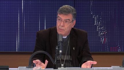 Monseigneur Michel Aupetit, archevêque de Paris était l'invité du "8h30 franceinfo", lundi 2 novembre 2020. (FRANCEINFO / RADIOFRANCE)