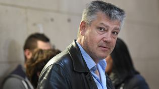 Loïc Lecouplier,&nbsp;représentant du syndicat Alliance Police, le 20 septembre 2017. (ERIC FEFERBERG / AFP)