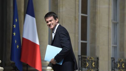 Manuel Valls, le 29 juillet 2015, au palais de l'Elys&eacute;e, &agrave; Paris.&nbsp; (ALAIN JOCARD / AFP)