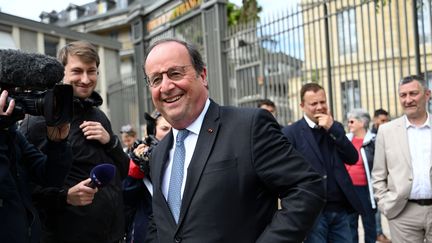 L'ex-président socialiste François Hollande à Tulle (Corrèze), le 15 juin 2024. (AGN?S GAUDIN / MAXPPP)