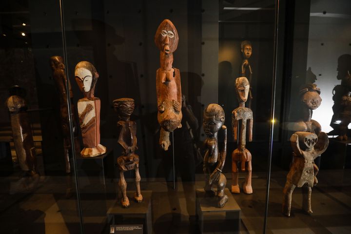 Oeuvres exposées dans le nouveau musée de l'Afrique de Tervuren, près de Bruxelles, qui a été inauguré le 8 décembre 2018.
 (THIERRY ROGE / BELGA MAG / Belga)