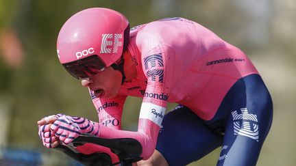 RIgoberto Uran (EF Education - NIPPO) durant le contre-la-montre de la 2e étape du Tour de Catalogne le 23 mars 2021 (XAVIER BONILLA / NURPHOTO VIA AFP)