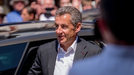 Nicolas Sarkozy, le 22 juillet à la Baule (Loire-Atlantique).&nbsp; (ESTELLE RUIZ / NURPHOTO / AFP)