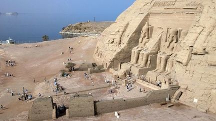 Le temple de Ramsès II, sur le lac Nasser à Abou Simbel (Egypte). (Jacques Sierpinski / Aurimages / Jacques Sierpinski / Aurimages)