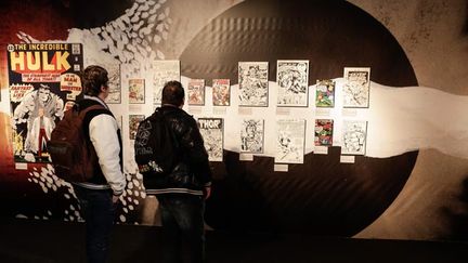 &nbsp; (Exposition de Jack Kirby durant le Festival de la BD d'Angoulème © Maxppp)