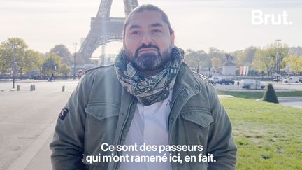 Quand il arrive en France, il a un rêve en tête : apprendre la cuisine française. 25 ans plus tard, Alan Geaam est un chef étoilé. Pour Brut, il raconte son premier jour en France, après avoir fui la guerre au Liban.&nbsp; (BRUT / FRANCEINFO)