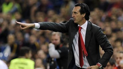 L'entraîneur du FC Séville Unai Emery, le 22 mai 2016 au stade Vicente Calderon de Madrid (Espagne). (CRISTINA QUICLER / AFP)