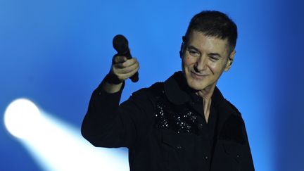 Etienne Daho&nbsp;donne un concert pendant le festival des Francofolies, à La Rochelle (Charente-Maritime), le 10 juillet 2015. (XAVIER LEOTY / AFP)