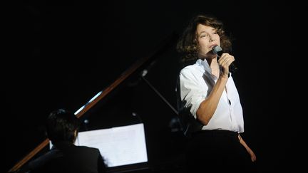 La chanteuse Jane Birkin, en juillet 2013, aux Francofolies de la Rochelle. (XAVIER LEOTY / AFP)