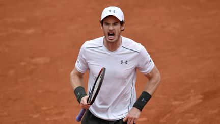 Andy Murray, à Roland-Garros, à Paris, le 3 juin 2016. (PHILIPPE LOPEZ / AFP)