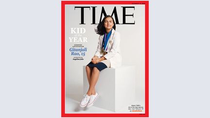 Gitanjali Rao, 15 ans,&nbsp;"Kid of the Year" de 2020, selon&nbsp;le magazine "Time". (TIME)