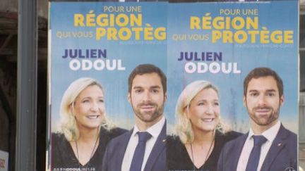 À trois semaines du premier tour des élections régionales, le 12/13 de France 3 se rend en Bourgogne-Franche-Comté. Le Rassemblement national se verrait bien emporter cette région, jusqu’à présent à gauche. (FRANCE 3)