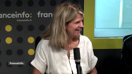 Valérie Lecasble, invitée des Informés de franceinfo. (FRANCEINFO / RADIOFRANCE)