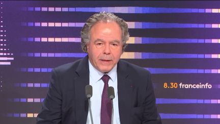 Luc Chatel, président de la plateforme automobile PFA, le 14 octobre 2024 sur franceinfo. (FRANCEINFO / RADIO FRANCE)