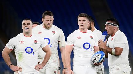 Owen Farrell et ses coéquipiers remportent le 39e Tournoi des 6 nations de l'histoire du XV de la Rose (FILIPPO MONTEFORTE / AFP)