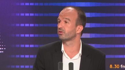 Manuel Bompard, coordinateur national de la France insoumise, député de Marseille, le 17 septembre 2024 sur franceinfo. (FRANCEINFO / RADIO FRANCE)