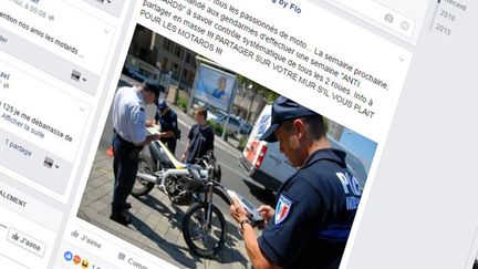 &nbsp; (L'histoire de la semaine anti-motards tourne depuis 2011 © Capture d'écran Facebook)