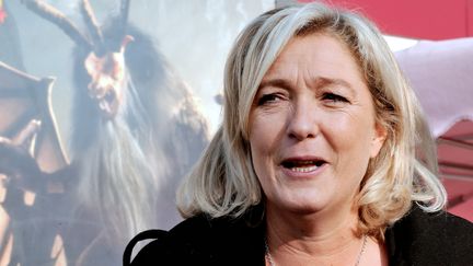 La pr&eacute;sidente du FN, Marine Le Pen, le 30 octobre 2012 &agrave; Oignies (Pas-de-Calais). (PHILIPPE HUGUEN / AFP)