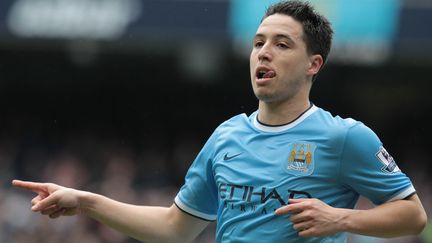 L'attaquant fran&ccedil;ais de Manchester City, le 5 avril 2014 &agrave; Manchester. (LINDSEY PARNABY / AFP)