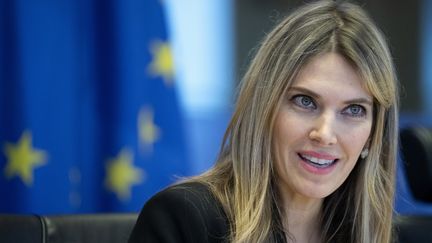 La vice-présidente du Parlement européen, Eva Kaili, à Bruxelles, le 7 décembre 2022. (ERIC VIDAL / EUROPEAN PARLIAMENT / AFP)