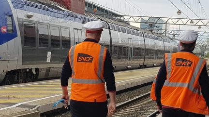 Trafic perturbé&nbsp;en gare de Lyon Part-Dieu, le 18 octobre 2019. (RICHARD MOUILLAUD / MAXPPP)