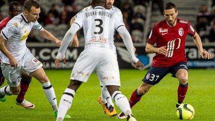 Morgan Amalfitano (Lille) ici contre Angers en Ligue 1.