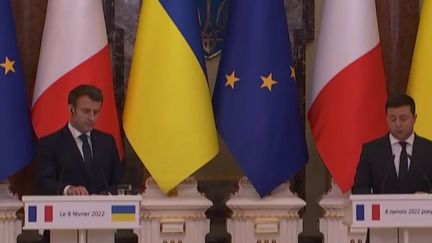 Crise ukrainienne : Emmanuel Macron rencontre Volodymyr Zelensky