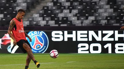 Le PSG&nbsp;a remporté le trophée des champions 2018, 4-0 contre Monaco (ANNE-CHRISTINE POUJOULAT / AFP)