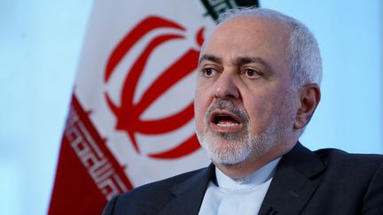 Le ministre des Affaires étrangères iranien Mohammad Javad Zarif, à New York dans les locaux de l'agence Reuters, le 24 avril 2019. (CARLO ALLEGRI / REUTERS)