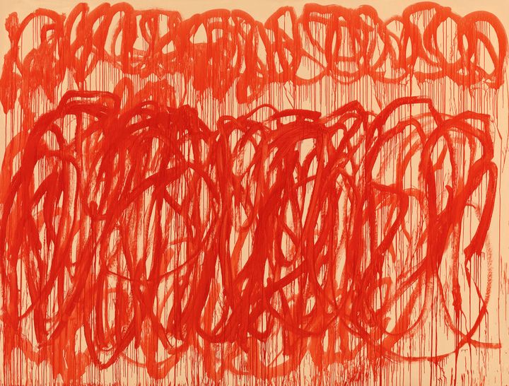 Cy Twombly, "Untitled (Bacchus)", 2005, Udo et Anette Brandhorst Collection
 (BKP, Berlin. RMN-Grand Palais / Image BStGS Sans titre)