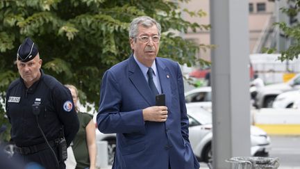 Patrick Balkany à son arrivée au tribunal le 13 septembre dernier.&nbsp; (CHRISTOPHE MORIN / MAXPPP)