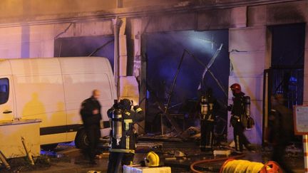 Une explosion s'est produite dans une boucherie halal, &agrave; Elancourt (Yvelines), dans la nuit du lundi 12 au mardi 13 mars 2012, sans faire de victime. (CITIZENSIDE.COM / AFP)