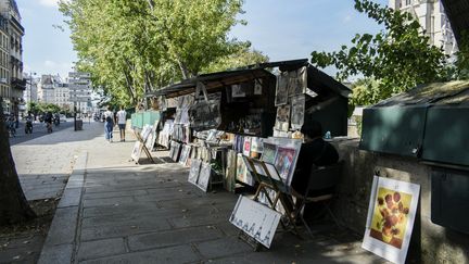 Les bouquinistes sur les quais de la Seine (septembre 2021) (MAGALI COHEN / HANS LUCAS VIA AFP)