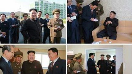 &nbsp; (Une série de photos de Kim Jong-un publié par le Rodong Sinmun, le Quotidien des Travailleurs © Capture d'écran)