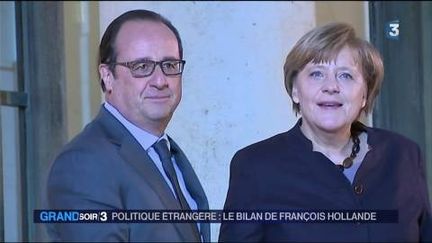 François Hollande et Angela Merkel ont travaillé ensemble sur le dossier ukrainien. (FRANCE 3)