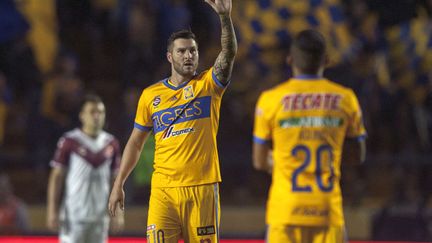 André-Pierre Gignac a retrouvé le chemin des filets... (JULIO CESAR AGUILAR / AFP)