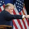 Donald Trump prononce un discours lors de la convention nationale républicaine, le 24 août 2020, à Charlotte (Caroline du Nord, Etats-Unis). (DAVID T. FOSTER III / POOL / AFP)