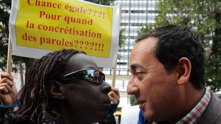 Dans une manifestation anti-raciste à Tunis, le 21 mars 2014. (AFP - Stringer - Anadolu Agency)