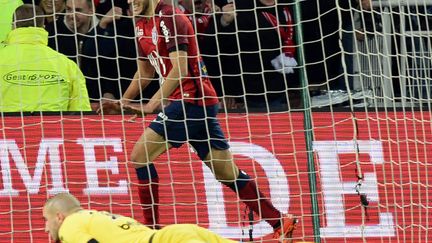 Yassine Benzia, buteur avec le LOSC, contre Saint-Etienne (DENIS CHARLET / AFP)