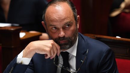 Le Premier ministre Edouard Philippe lors de la séance de questions au gouvernement, le 14 mai 2019 à l'Assemblée nationale à Paris. (CHRISTOPHE ARCHAMBAULT / AFP)