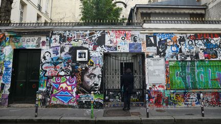 La maison de Serge Gainsbourg dans le 7e arrondissement de Paris, photographiée le 19 fébvrier 2021.&nbsp; (JEROME LEBLOIS / HANS LUCAS)