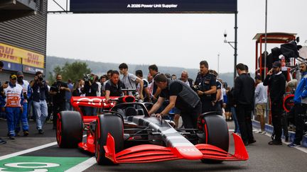 Le lancement du projet Audi F1 2026 lors du dernier Grand Prix de Belgique à Spa-Francorchamps, le 26 août 2022. (JULIEN DELFOSSE / JULIEN DELFOSSE)