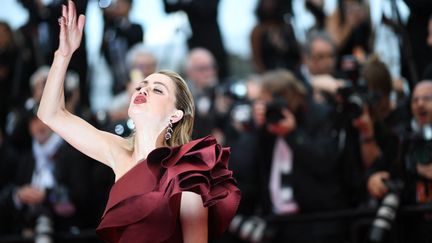 Amber Heard au festival de Cannes en 2019, où elle était venue défendre le film "Dolor Y Gloria" (Douleur et Gloire) (LOIC VENANCE / AFP)