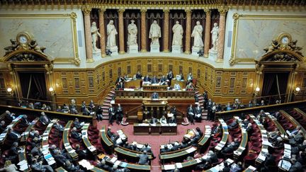 L'h&eacute;micycle du S&eacute;nat, le 8 d&eacute;cembre 2011.&nbsp; (BERTRAND GUAY / AFP)