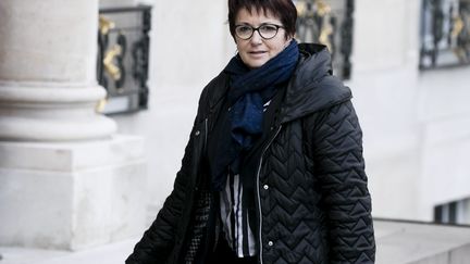 Christiane Lambert, la présidente du syndicat agricole FNSEA, à l'Élysée, le 10 décembre 2018. (VINCENT ISORE / MAXPPP)